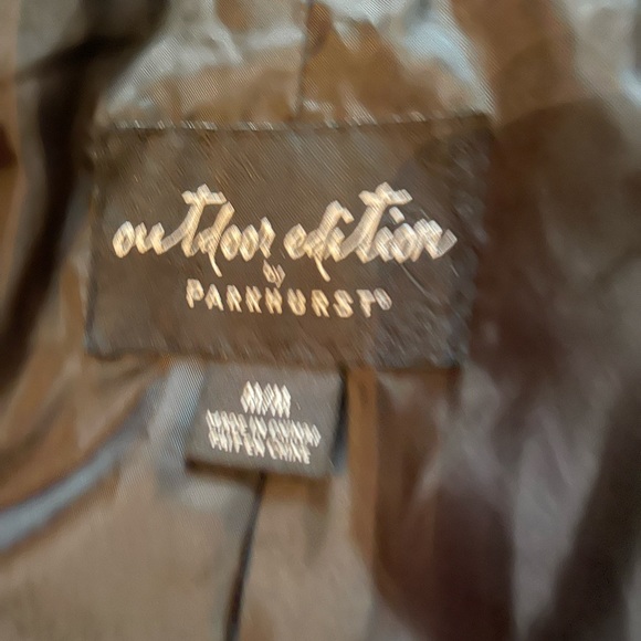 Park Hurst Outdoor Edition Black Satiny Jacket Size Medium - Picture 5 of 16